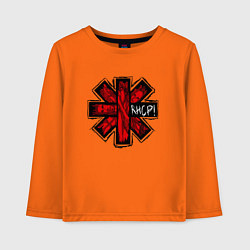 Лонгслив хлопковый детский Red Hot Chili Peppers, цвет: оранжевый