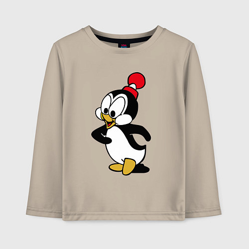 Детский лонгслив Чилли Вилли / Миндальный – фото 1