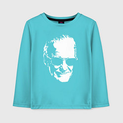Лонгслив хлопковый детский STAN LEE, цвет: бирюзовый