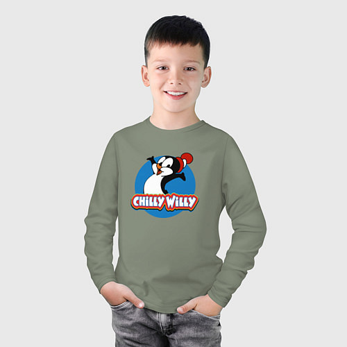 Детский лонгслив Chilly Willy / Авокадо – фото 3