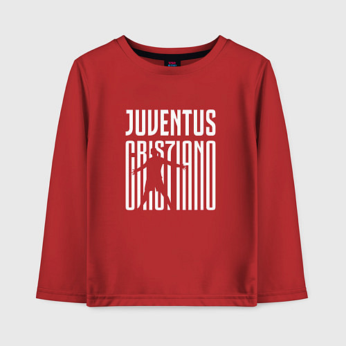 Детский лонгслив Juventus: Cristiano Ronaldo 7 / Красный – фото 1