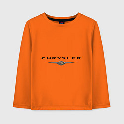 Лонгслив хлопковый детский Chrysler logo, цвет: оранжевый