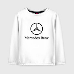 Лонгслив хлопковый детский Logo Mercedes-Benz, цвет: белый