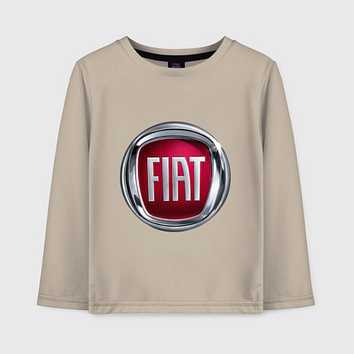 Детский лонгслив FIAT logo / Миндальный – фото 1