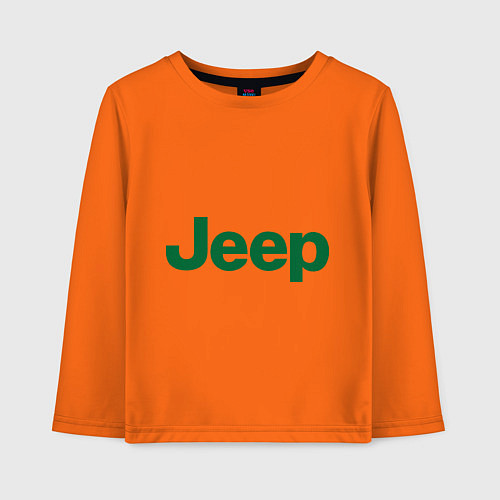 Детский лонгслив Logo Jeep / Оранжевый – фото 1