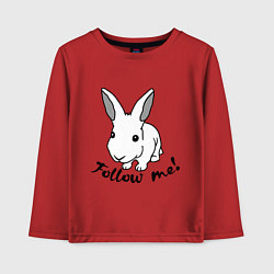 Детский лонгслив Rabbit: follow me