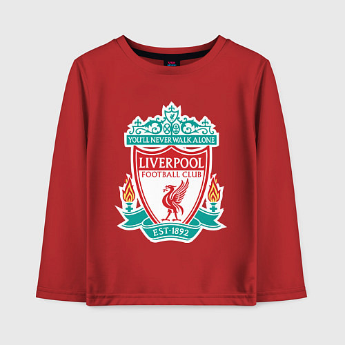 Детский лонгслив Liverpool FC / Красный – фото 1