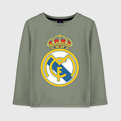 Лонгслив хлопковый детский Real Madrid FC, цвет: авокадо