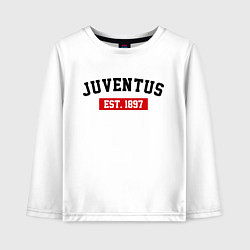 Лонгслив хлопковый детский FC Juventus Est. 1897, цвет: белый