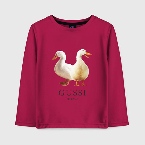 Детский лонгслив GUSSI Ga-Ga / Маджента – фото 1