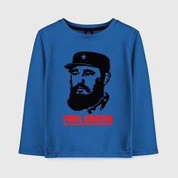 Лонгслив хлопковый детский Fidel Castro, цвет: синий