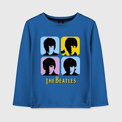 Лонгслив хлопковый детский The Beatles: pop-art, цвет: синий