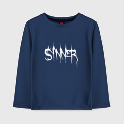 Лонгслив хлопковый детский Real Sinner, цвет: тёмно-синий