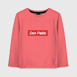 Лонгслив хлопковый детский Don Pablo Supreme, цвет: коралловый