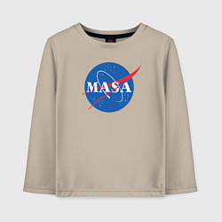 Лонгслив хлопковый детский NASA: Masa, цвет: миндальный