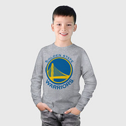 Лонгслив хлопковый детский Golden state Warriors, цвет: меланж — фото 2