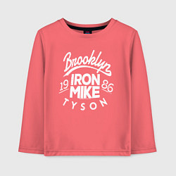 Лонгслив хлопковый детский Brooklyn: Iron Mike, цвет: коралловый