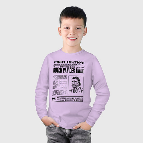 Детский лонгслив RDR II: Proclamation / Лаванда – фото 3