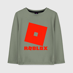 Лонгслив хлопковый детский Roblox Logo, цвет: авокадо