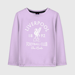 Лонгслив хлопковый детский Liverpool: Football Club, цвет: лаванда