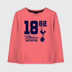 Лонгслив хлопковый детский FC Tottenham 1882, цвет: коралловый