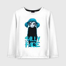 Лонгслив хлопковый детский Sally Face, цвет: белый