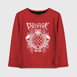 Лонгслив хлопковый детский Bullet For My Valentine, цвет: красный