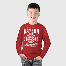 Лонгслив хлопковый детский Bayern Munchen 1900, цвет: красный — фото 2