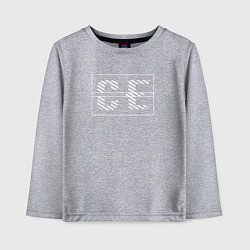 Лонгслив хлопковый детский CAV EMPT, цвет: меланж