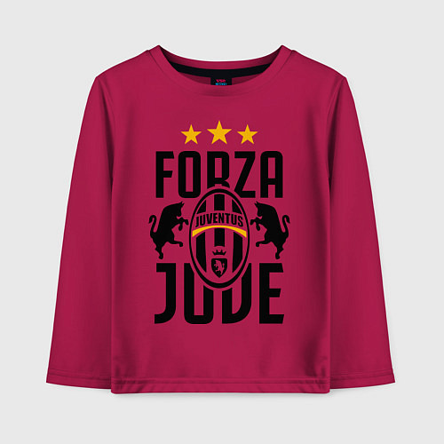 Детский лонгслив Forza Juve / Маджента – фото 1