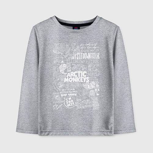 Детский лонгслив Arctic Monkeys: I'm in a Vest / Меланж – фото 1