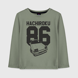 Лонгслив хлопковый детский Toyota AE86 Hachiroku, цвет: авокадо