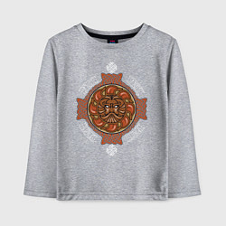 Лонгслив хлопковый детский РУСИЧ, цвет: меланж