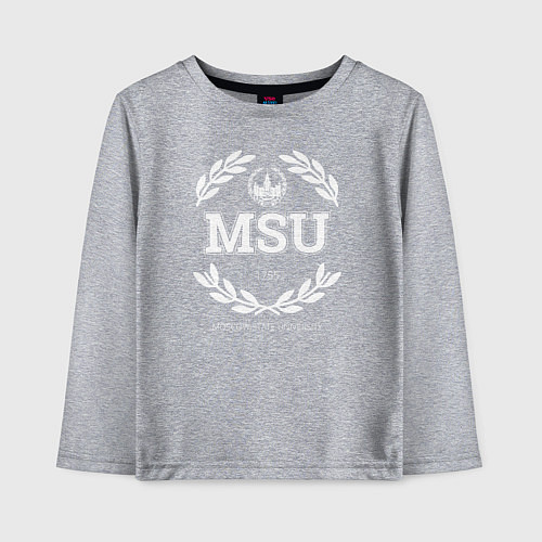 Детский лонгслив MSU / Меланж – фото 1