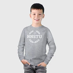 Лонгслив хлопковый детский NNSTU, цвет: меланж — фото 2