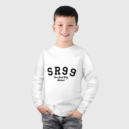 Детский лонгслив SR99 NY / Белый – фото 3