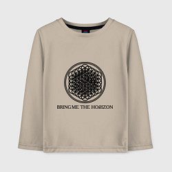 Лонгслив хлопковый детский Bring me the horizon, цвет: миндальный