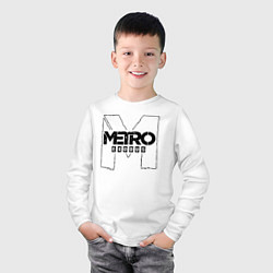Лонгслив хлопковый детский Metro Exodus, цвет: белый — фото 2