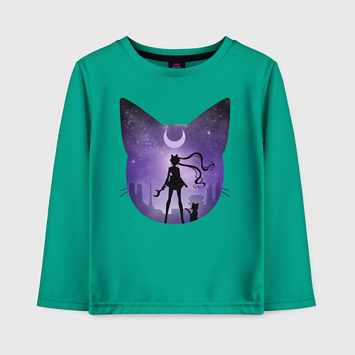 Детский лонгслив Pretty Soldier Sailor Moon / Зеленый – фото 1