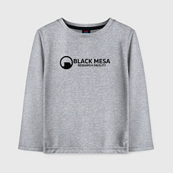 Лонгслив хлопковый детский Black Mesa: Research Facility, цвет: меланж