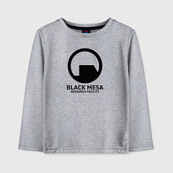 Лонгслив хлопковый детский Black Mesa: Research Facility, цвет: меланж