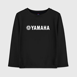 Лонгслив хлопковый детский YAMAHA, цвет: черный