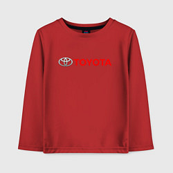 Лонгслив хлопковый детский TOYOTA, цвет: красный