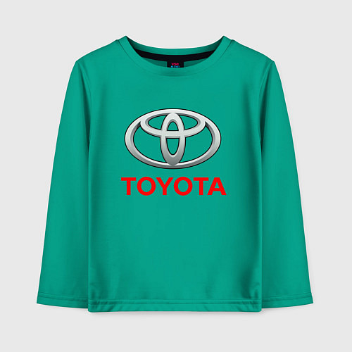 Детский лонгслив TOYOTA / Зеленый – фото 1
