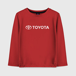 Лонгслив хлопковый детский TOYOTA, цвет: красный