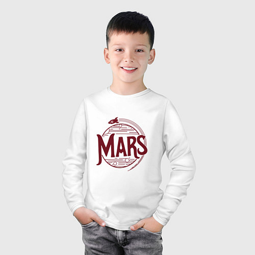 Детский лонгслив Mars / Белый – фото 3