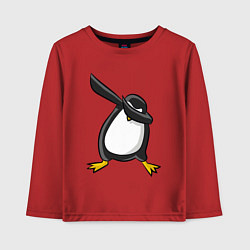 Лонгслив хлопковый детский DAB Pinguin, цвет: красный