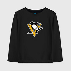 Лонгслив хлопковый детский Pittsburgh Penguins: Evgeni Malkin, цвет: черный