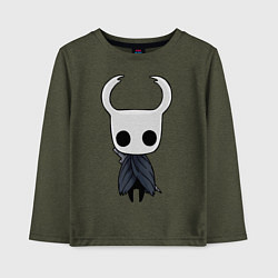 Лонгслив хлопковый детский Hollow Knight, цвет: меланж-хаки