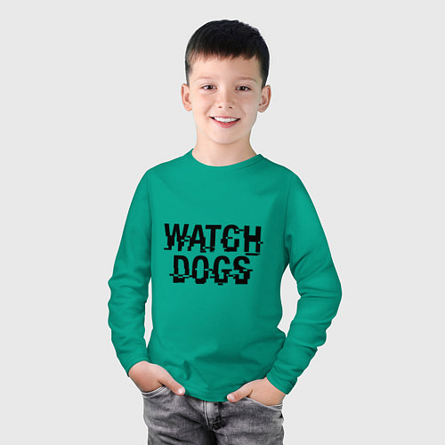 Детский лонгслив Watch Dogs / Зеленый – фото 3